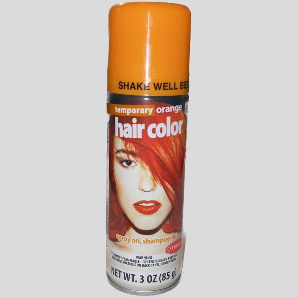 Goodmark Temporary Orange Hair Color Spray 3 oz 2 PK
